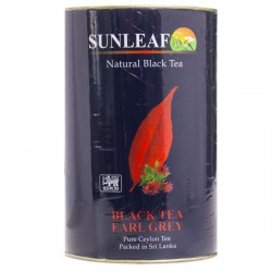 Чай черный, Sunleaf (Санлиф) 75 г 1 шт Эрл Грей с бергамотом жестяная банка