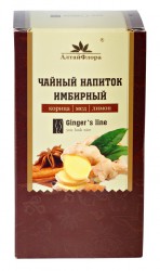 Чай имбирный, 1.5 г 20 шт Алтайфлора с корицей медом и лимоном